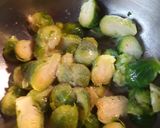 A picture of step 1 of Brussel Sprouts Sautéd in Duck Fat.