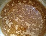 A picture of step 4 of Kaleji Masala with Naan.