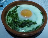 Foto del paso 5 de la receta: Crema de espinacas con huevos