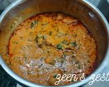 A picture of step 4 of Achari Chicken Masala.