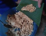 Foto langkah ke 5 dari resep Lemet singkong isi pisang (#PR_MASAKANBUNGKUSDAUN).