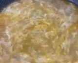 Gambar langkah 5 resipi Bubur Nasi Udang Chinese Style (Shrimp Porridge in Egg Drop Soup).