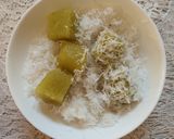 Foto langkah ke 8 dari resep Cenil Singkong Bunga Telang (Buah dan Sayur).