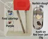 Nerikiri Wagashi  "桔梗 (balloon flower)" recipe step 1 photo