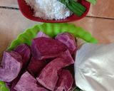 Foto langkah ke 1 dari resep Kue Bugis ubi ungu.