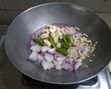 A picture of step 1 of Nawabi paneer curry.