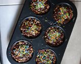 A picture of step 5 of No bake dessert cups.