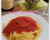 Foto del paso 3 de la receta Tallarines en salsa de tomate aromatizada con hiervas