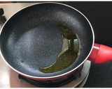 A picture of step 4 of Bharwa Karela.