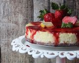 Foto langkah ke 12 dari resep Cheese Cake with Strawberry glaze.