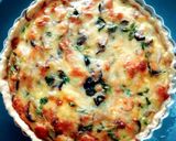 รูปขั้นตอนการทำที่ 5 ของ คีชเห็ดหอมไส้กรอกชีส(โฮมเมด) homemade mushroom & sausage cheese quiche