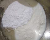 A picture of step 1 of Zebra Cake.