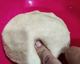 A picture of step 5 of Roti with brinjal aloo fry.