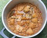 Foto del paso 15 de la receta: Cazuela de patatas y bacalao con garbanzos