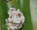 Foto langkah ke 4 dari resep Pepes Ayam Jamur Tahu.