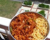 A picture of step 7 of Easy chinese maggi bhel!!.