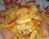 Foto langkah ke 6 dari resep Sosis Jagung Muda Saus Pedas Manis.