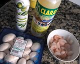 Foto del paso 1 de la receta: Revuelto de champiñones con gambas 🦐