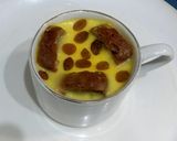 A picture of step 4 of Diet custard with diet cake.