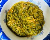 A picture of step 3 of Kulfa curry cooked with Walnuts.