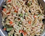A picture of step 6 of Anytime Pasta Salad.