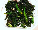 A picture of step 3 of Methi sabzi.