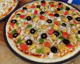A picture of step 3 of Chicken Tikka Pizza 🍕🍕.