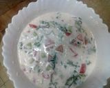 A picture of step 12 of Veggies Raita.