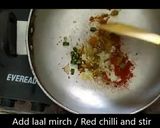 A picture of step 2 of Tarbuj ke chilke ki sabji watermelon rind.