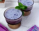 Foto langkah ke 5 dari resep Es Susu Lumut Lilac.