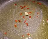 A picture of step 2 of Linguine with spicy calamari.