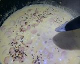 Gambar langkah 6 resipi Spaghetti Carbonara.