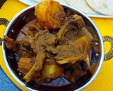 A picture of step 7 of Railway mutton curry.