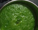A picture of step 3 of Hara dhania chutney in summer style.