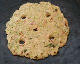 A picture of step 8 of Jowar Broccoli Thalipeeth.