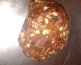 A picture of step 3 of Dates Almond Laddu.