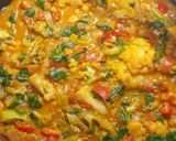 Paradicsomos, tejszínes zöldségragu (vegán) recept fázis 5 fotója