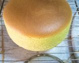 Foto langkah ke 8 dari resep Pandan Cheese Sponge Cake.