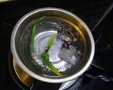 Gambar langkah 2 resipi Air Bunga Telang.