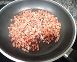 Foto del paso 5 de la receta Crema de alcachofas con taquitos de jamón