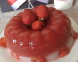 Foto langkah ke 4 dari resep Puding Stroberi Merah Putih.