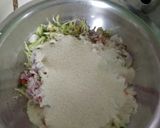 A picture of step 2 of Vegetables chilla.