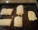 A picture of step 3 of Parmesan crusted COD.