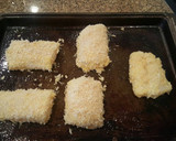 A picture of step 3 of Parmesan crusted COD.