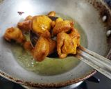 A picture of step 3 of Bihari Style Kadhi Badi.