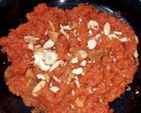 A picture of step 3 of Gajar ka halwa.