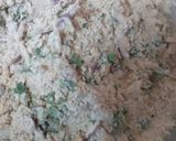 A picture of step 3 of Sindhi koki mani.
