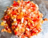 Lecsós csirkecomb fóliában recept fázis 2 fotója