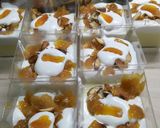 A picture of step 12 of Apricot Custard pudding.