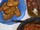 Tumis ikan asin peda